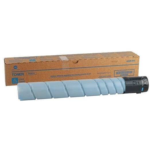 Genuine Konica Minolta A33K490 TN321C Cyan Toner Cartridge