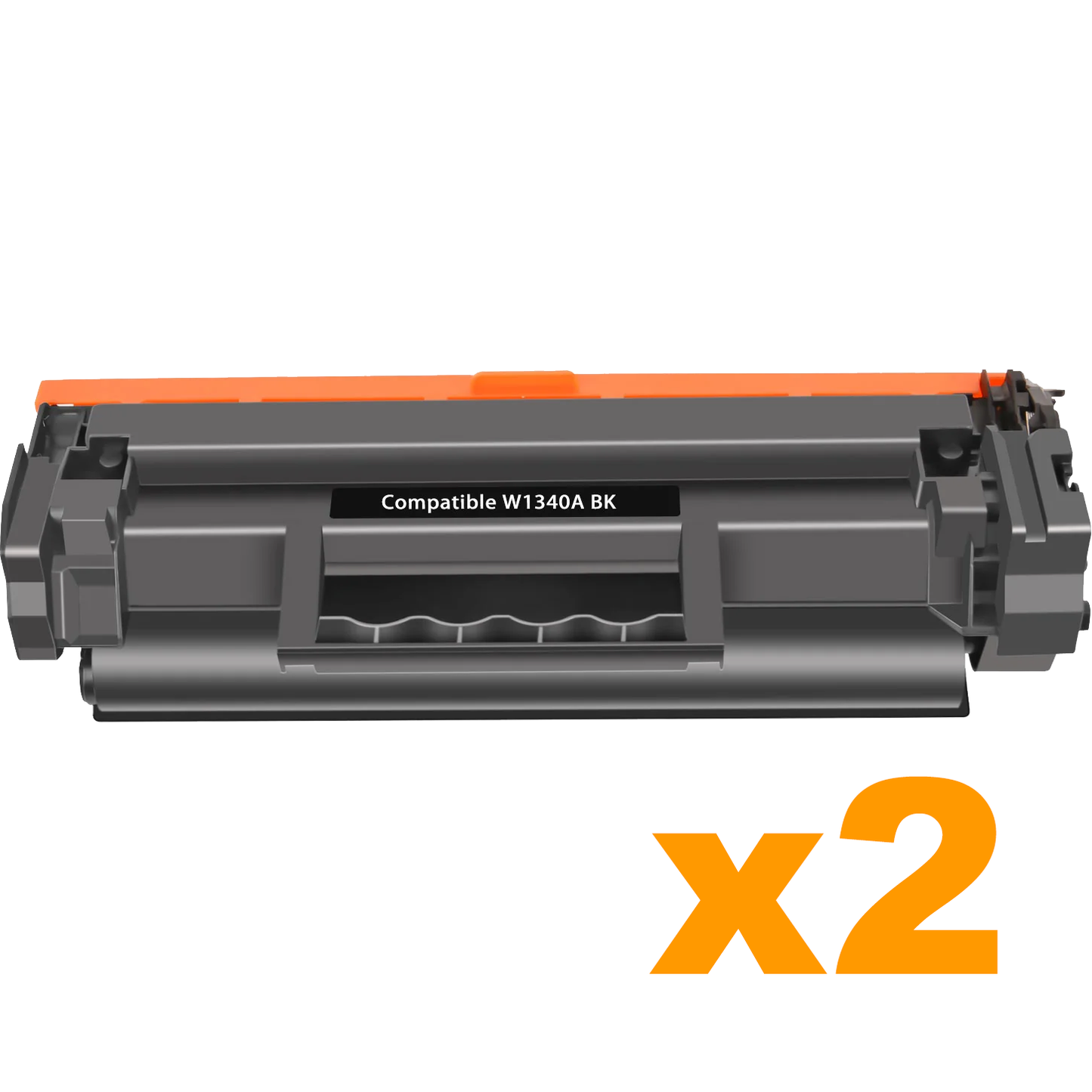 2 x Compatible HP W1340A (134A) Black Toner Cartridge - 1,100 Pages each