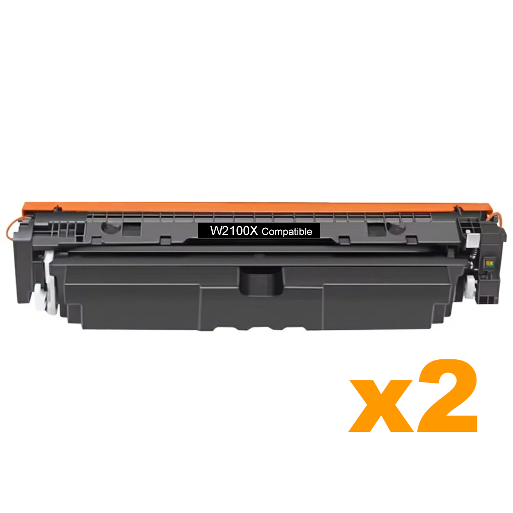 2 x Compatible HP 210X Black W2100X Toner Cartridge