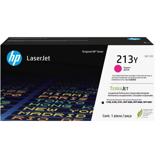 Genuine HP 213Y Magenta Toner Cartridge W2133Y