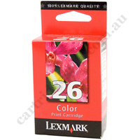 Genuine Lexmark 26 (10N0026) Colour Ink Cartridge