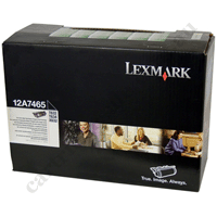 Genuine Lexmark 12A7465 Black Toner Cartridge