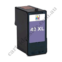 A Remanufactured Lexmark 43XL (18Y0143A) Colour Ink Cartridge