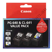 2 x Genuine Canon PG640 + 1 x Canon CL641 Triple Pack