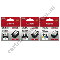 2 x Genuine Canon PG645XL + 1 x Canon CL646XL High Yield Triple