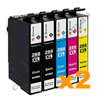 Any 10 Compatible Epson 288XL B/C/M/Y High Yield Ink Cartridges