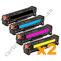 2 Sets Compatible HP CF360X-CF363X Toner Cartridges B/C/M/Y