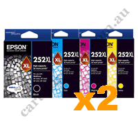 2 x Genuine Epson 252XL Value Pack