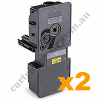 2 x Compatible Kyocera TK5244K Black Toner Cartridge