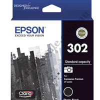 Genuine Epson T01W1/302 Photo Black Ink Cartridge