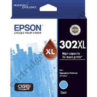 Genuine Epson T01Y2/302XL High Yield Cyan Ink Cartridge