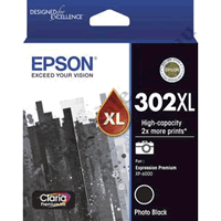 Genuine Epson T01Y1/302XL High Yield Photo Black Ink Cartridge