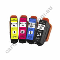 A Set Compatible Epson 312XL B/C/M/Y High Yield Ink Cartridge