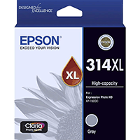 Genuine Epson T01M6/314XL Grey High Yield Ink Cartridge