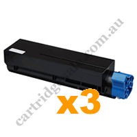 3 x Compatible OKI 45807117 Black Toner