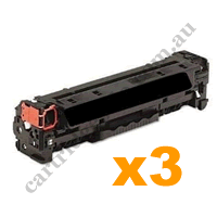 3 x Compatible HP CF510A (204A) Black Toner Cartridge