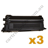 3 x Compatible Brother TN258XL High Yield Black Toner Cartridge
