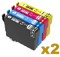 2 Sets Compatible Epson 503XL High Yield Ink Cartridges BK/C/M/Y