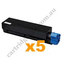 5 x Compatible OKI 45807107 High Yield Black Toner