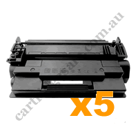 5 x Compatible HP CF287X 87X Black Toner Cartridge