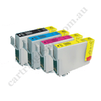 A Set Compatible Epson 702XL/T3451-4 B/C/M/Y High Yield Ink Cart