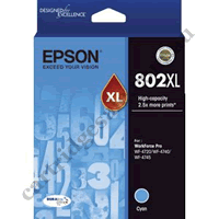 Genuine Epson T3562/802XL High Yield Cyan Ink Cartridge