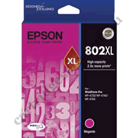 Genuine Epson T3563/802XL High Yield Magenta Ink Cartridge