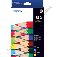 Genuine Epson 812 B/C/M/Y Value Pack