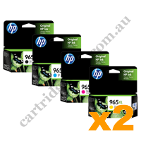 2 Sets Genuine HP 965XL B/C/M/Y Ink Cartridges
