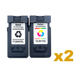 2 x Compatible Canon PG640XL CL641XL Combo Pack