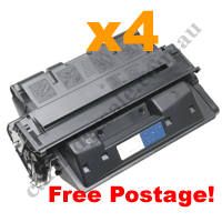 4 x Compatible HP 61X (C8061X) HY Black Toner Cartridge FreePost