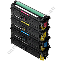 A set Compatible HP CE340A-43A Toner Cartridges B/C/M/Y