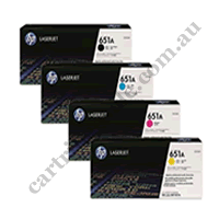 A Set Genuine HP CE340A - CE343A Toner Cartridges B/C/M/Y