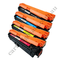 A Set Compatible HP 307A CE740A - 43A Toner Cartridges B/C/M/Y