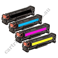 A Set Compatible HP CF400X - CF403X Toner Cartridges B/C/M/Y