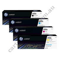 A Set Genuine HP CF410X - CF413X Toner Cartridges B/C/M/Y