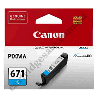 Genuine Canon CLI671C Cyan Ink Cartridge