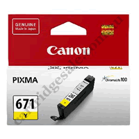 Genuine Canon CLI671Y Yellow Ink Cartridge