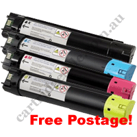 A Set Compatible Dell 5130CDN High Yield Toner Cartridges B/C/M/