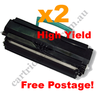 2 x Remanufactured Lexmark 24017SR HY Toner Cartridge FreePostag