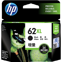 Genuine HP 62XL High Yield Black Ink Cartridge C2P05AA