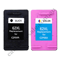 Compatible HP 62XL BK & 62XL C Ink Cartridge Value Pack