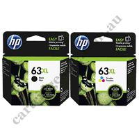 Genuine HP 63XL Black and Colour Combo Pack