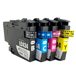 A Set Compatible Brother LC434 BK/C/M/Y Ink Cartridges