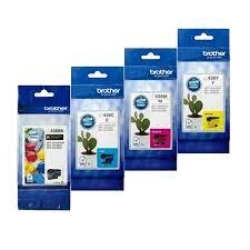 A Set Genuine Brother LC436XL BK/C/M/Y Ink Cartridges