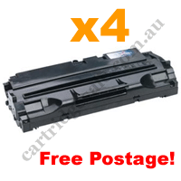 4 x Remanufactured Lexmark 10S0063 Black Toner Cartridge FreePos