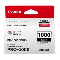 Genuine Canon PFI1000MBK Matte Black Ink Cartridge