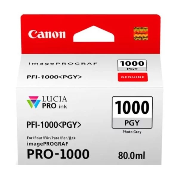 Genuine Canon PFI1000PGY Photo Grey Ink Cartridge