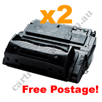 2 x Compatible HP 39A (Q1339A) Black Toner Cartridge FreePostage