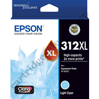 Genuine Epson T1835/312XL High Yield Light Cyan Ink Cartridge